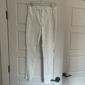 American Eagle Women's White Jeans Highest Rise Jegging (Skinny) Size 8